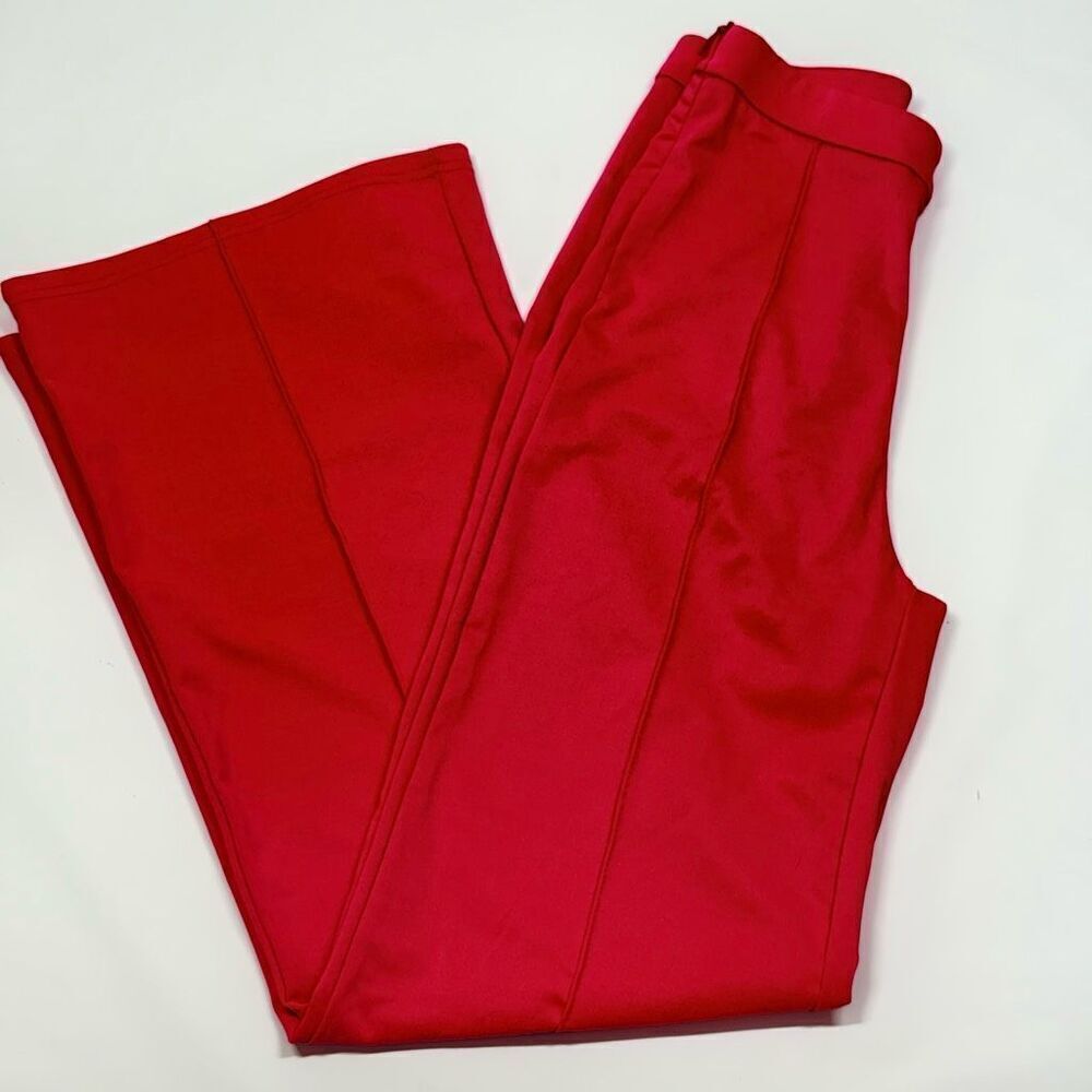 SHEIN Bae hot pink neon High Waist Straight long leg pant size small